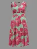 Floral Print V-Neck Tied Midi Dress sold by Bloomchic