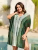 Color Contrast Cut-Out Swim Cover-Up sold by Bloomchic