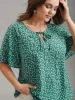 Ditsy Floral Print Half Sleeve Shirt sold by Bloomchic