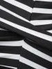 Striped Twist Front Patchwork Swim Dress sold by Bloomchic