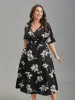 Silhouette Floral Print Shirred Waist Midi Dress sold by Bloomchic