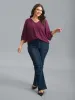 Textured Color-Block Lace Detail Shirt sold by Bloomchic