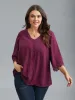 Textured Color-Block Lace Detail Shirt sold by Bloomchic
