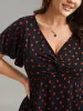 Heart Print Ruched Bust Stretchy Top sold by Bloomchic