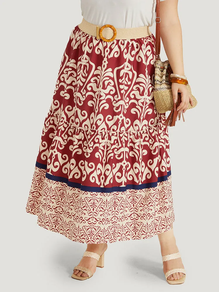 Bandana Print Elastic Waist Pocket Skirt sold by Bloomchic product image thumbnail 3