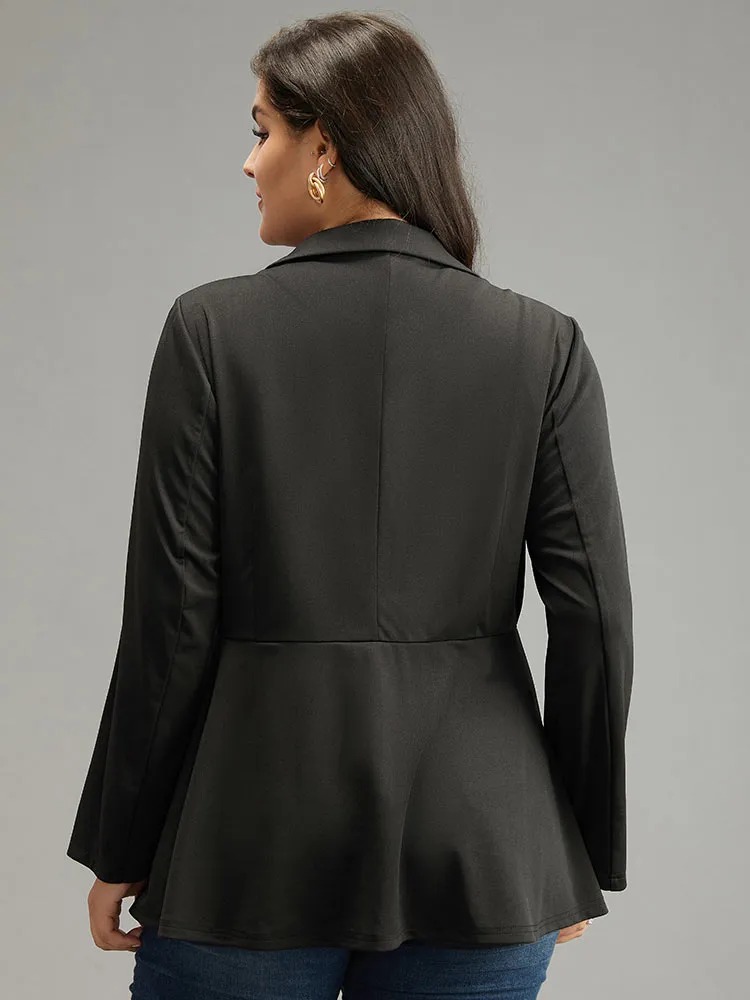 Suit Collar Knot Ruffle Hem Blazer sold by Bloomchic product image thumbnail 5