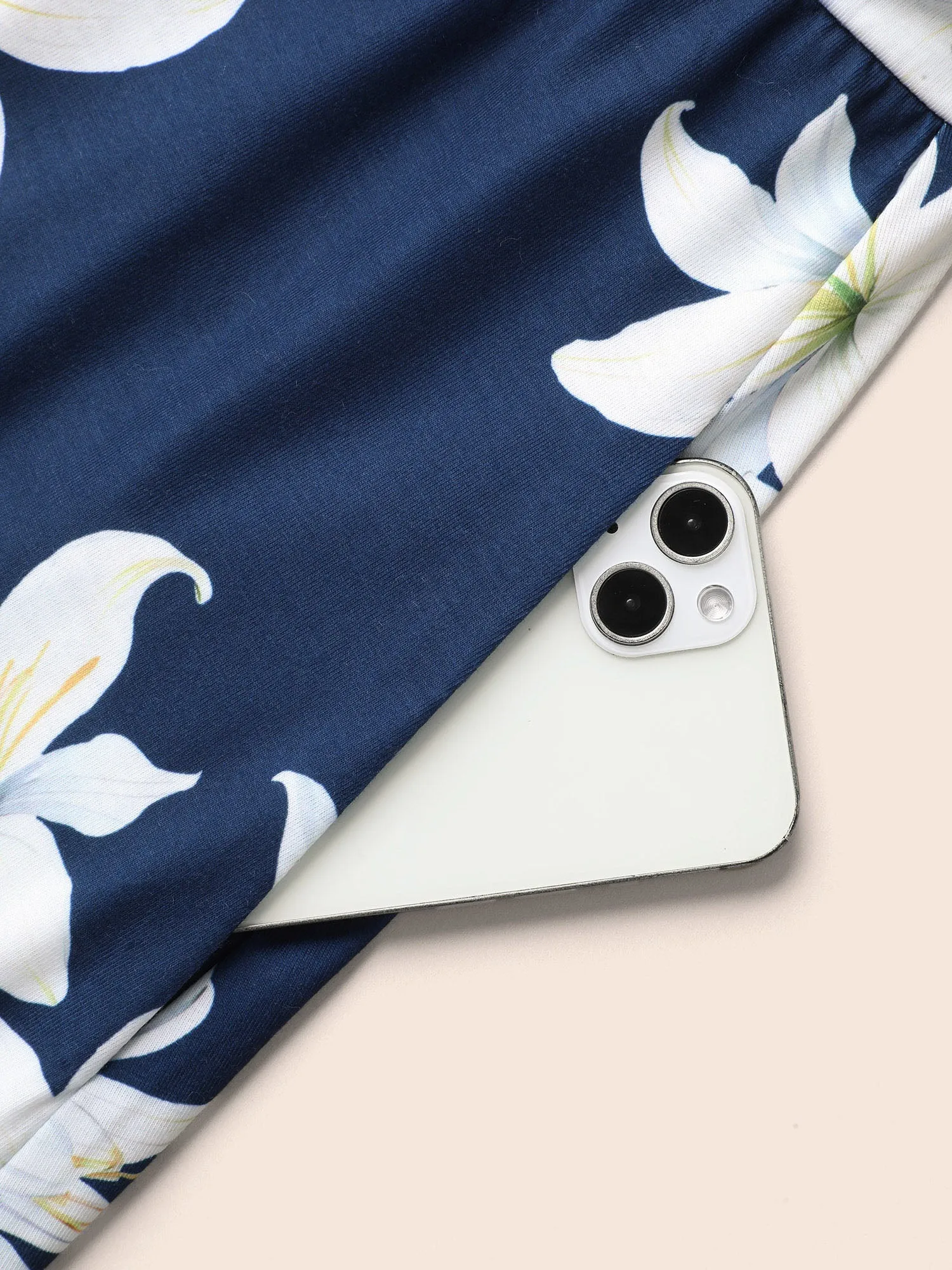 Floral Surplice Neck Pleated Midi Dress sold by Bloomchic product image thumbnail 5