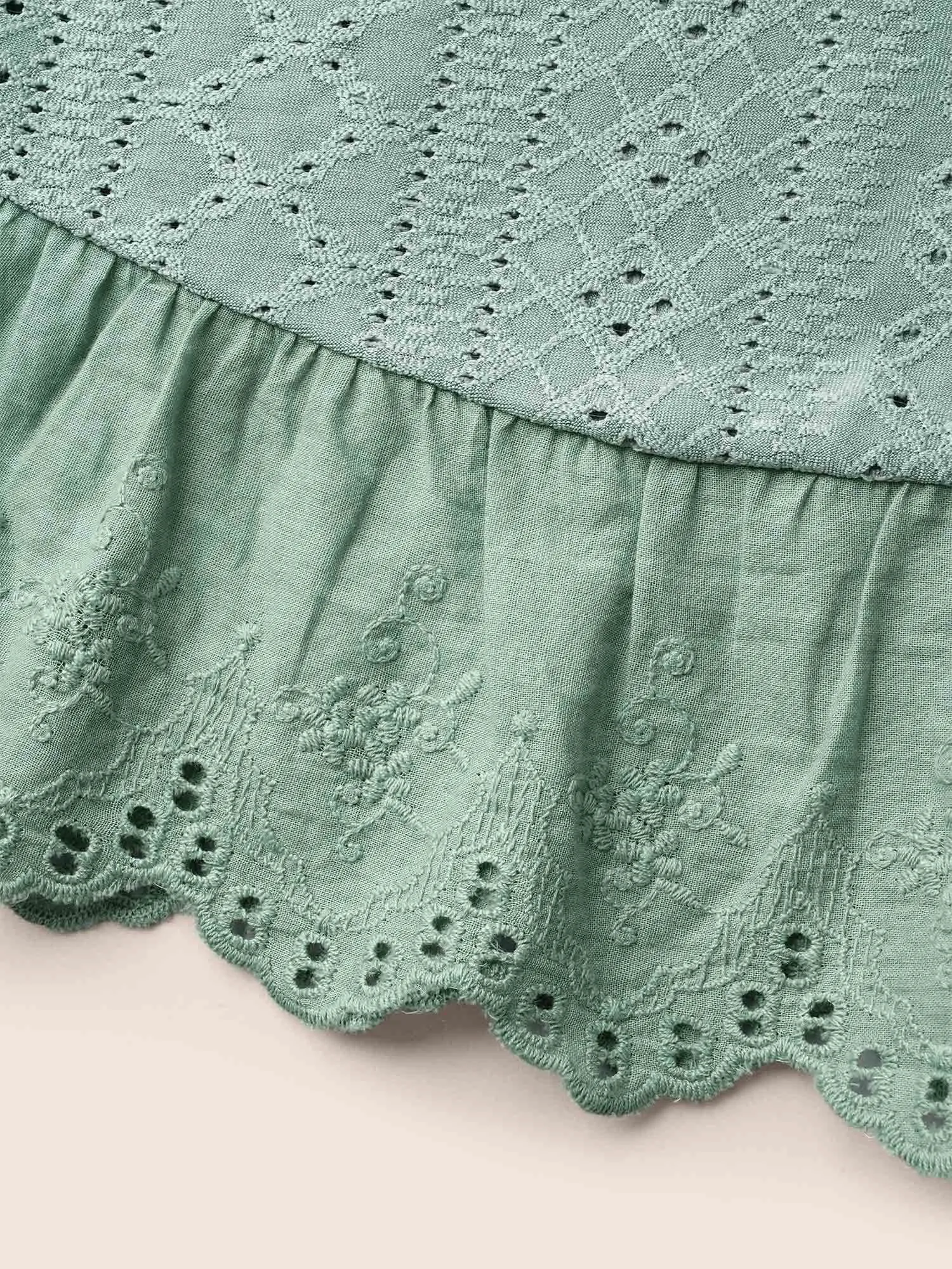 Textured Raglan Sleeve Lace Top sold by Bloomchic product image thumbnail 5