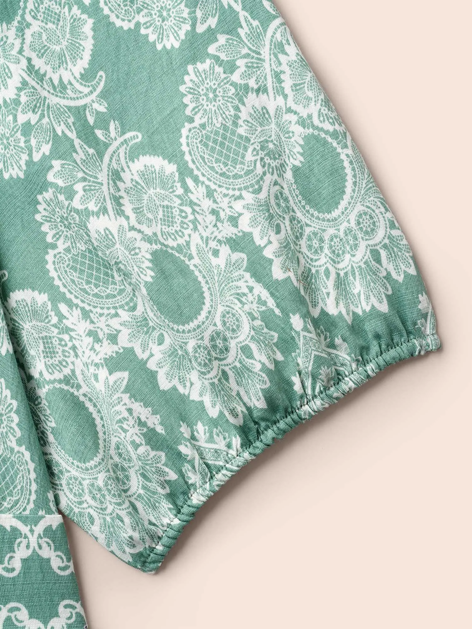 Boho Print Waist Defining Midi Dress sold by Bloomchic product image thumbnail 5