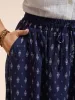 Boho Print Pleated Drawstring Midi Skirt sold by Bloomchic
