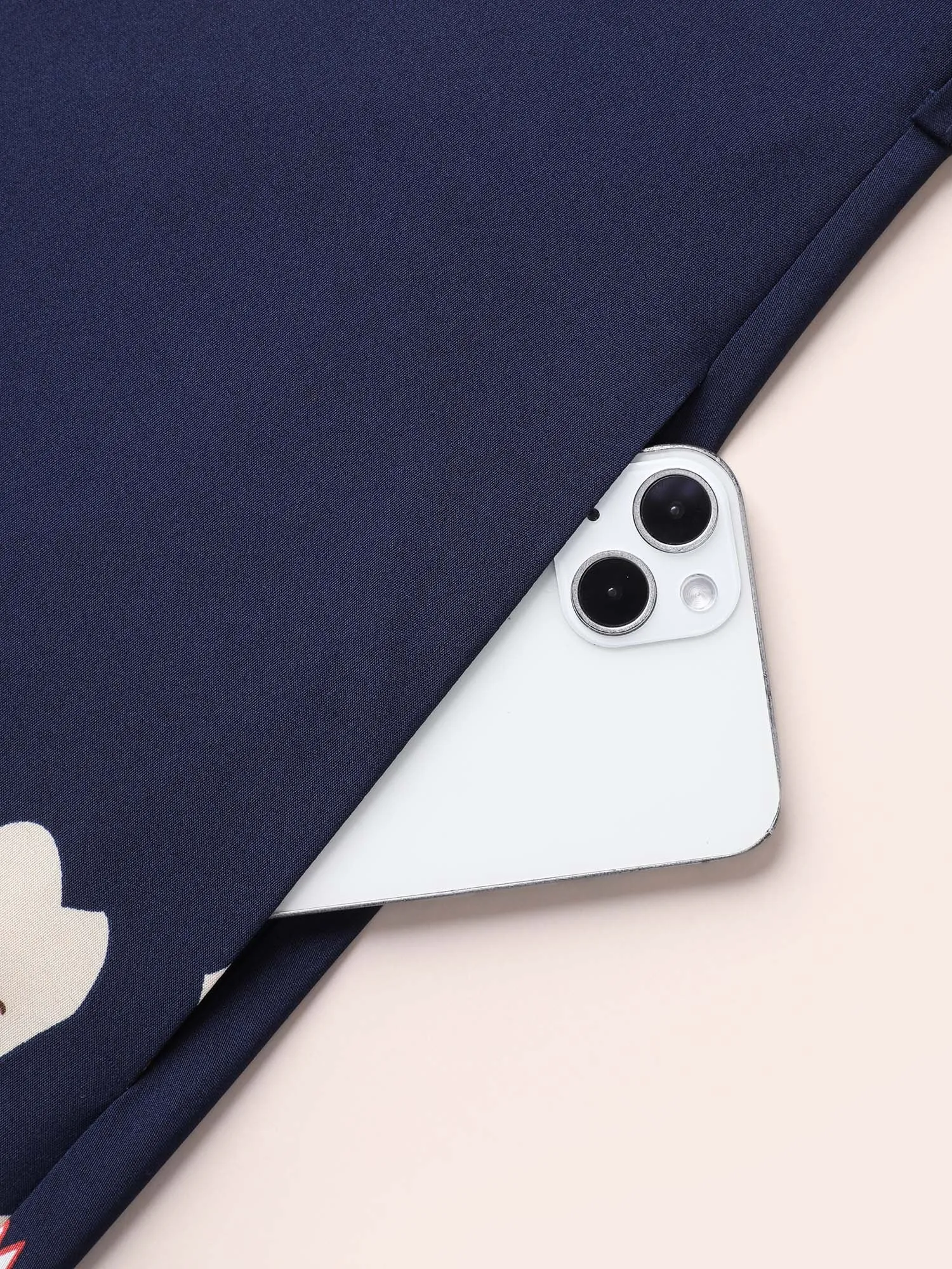 Floral Print V Neck Pockets Midi Dress sold by Bloomchic product image thumbnail 5