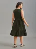 Supersoft Stretchy Waist Pockets Midi Dress sold by Bloomchic