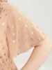 Polka Dot V Neck Pocket Ruffle Hem Maxi Dress sold by Bloomchic