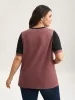 Stretchy Scalloped Lace Color Contrast T-Shirt sold by Bloomchic
