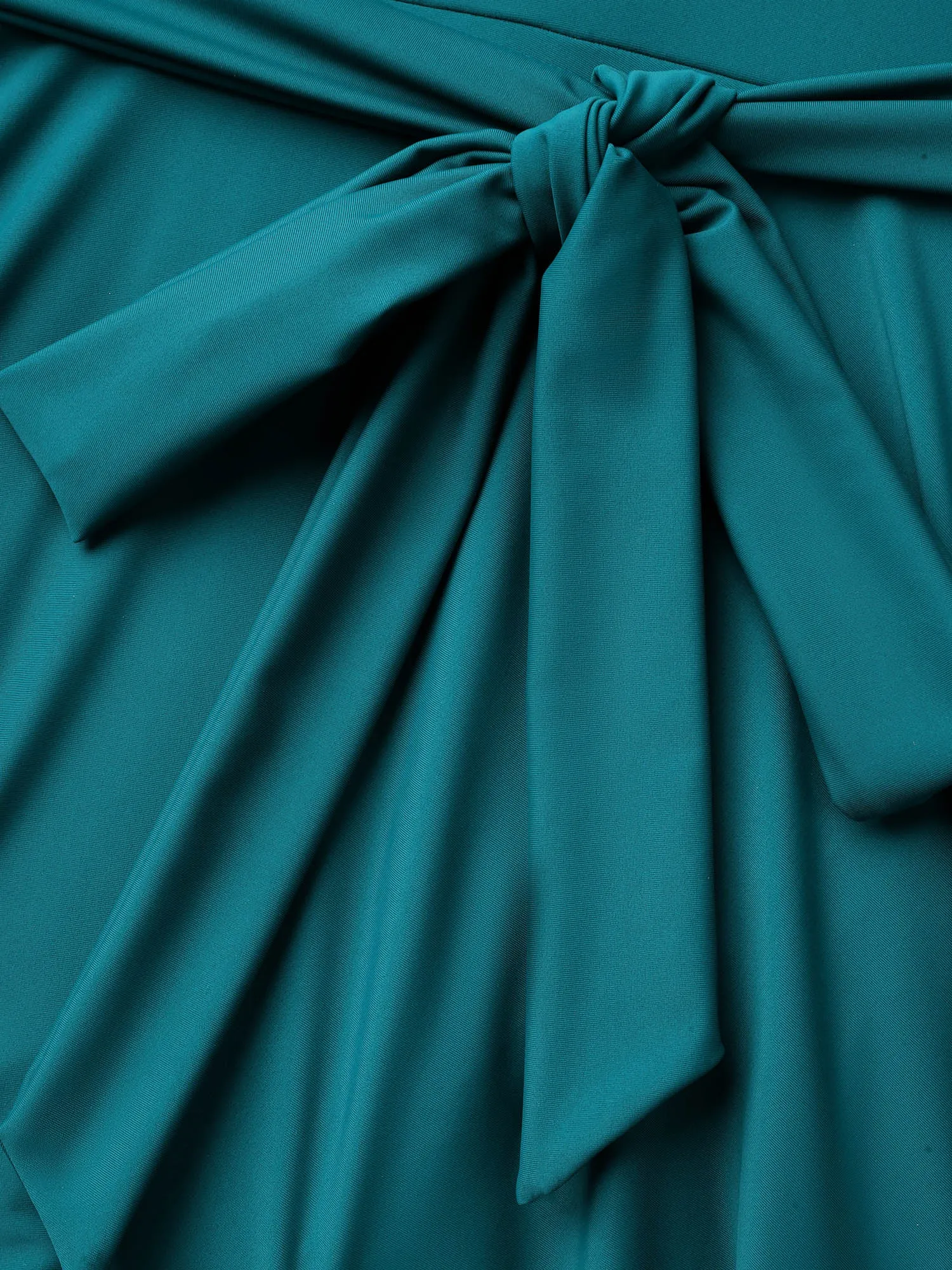 Surplice Neck Belted Laser Cut Swim Dress sold by Bloomchic product image thumbnail 5