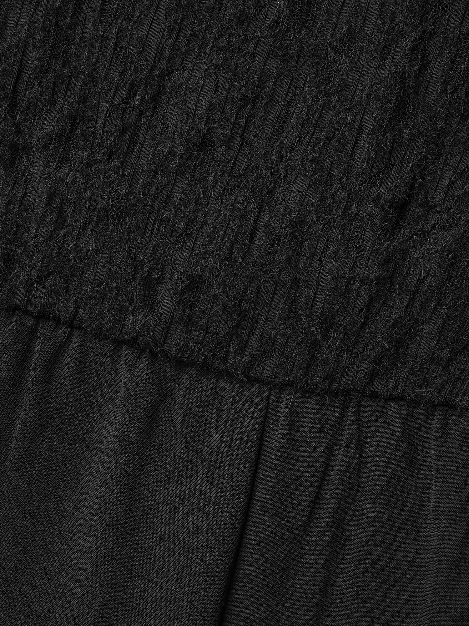 Textured Lace Spliced Square Neck Jumpsuit sold by Bloomchic product image thumbnail 5