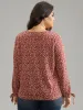 Ditsy Floral Ties V Neck Pleated Blouse sold by Bloomchic