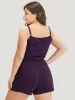 Lace Panel Patchwork Cami Sleep Jumpsuit sold by Bloomchic