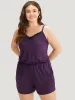Lace Panel Patchwork Cami Sleep Jumpsuit sold by Bloomchic