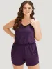 Lace Panel Patchwork Cami Sleep Jumpsuit sold by Bloomchic