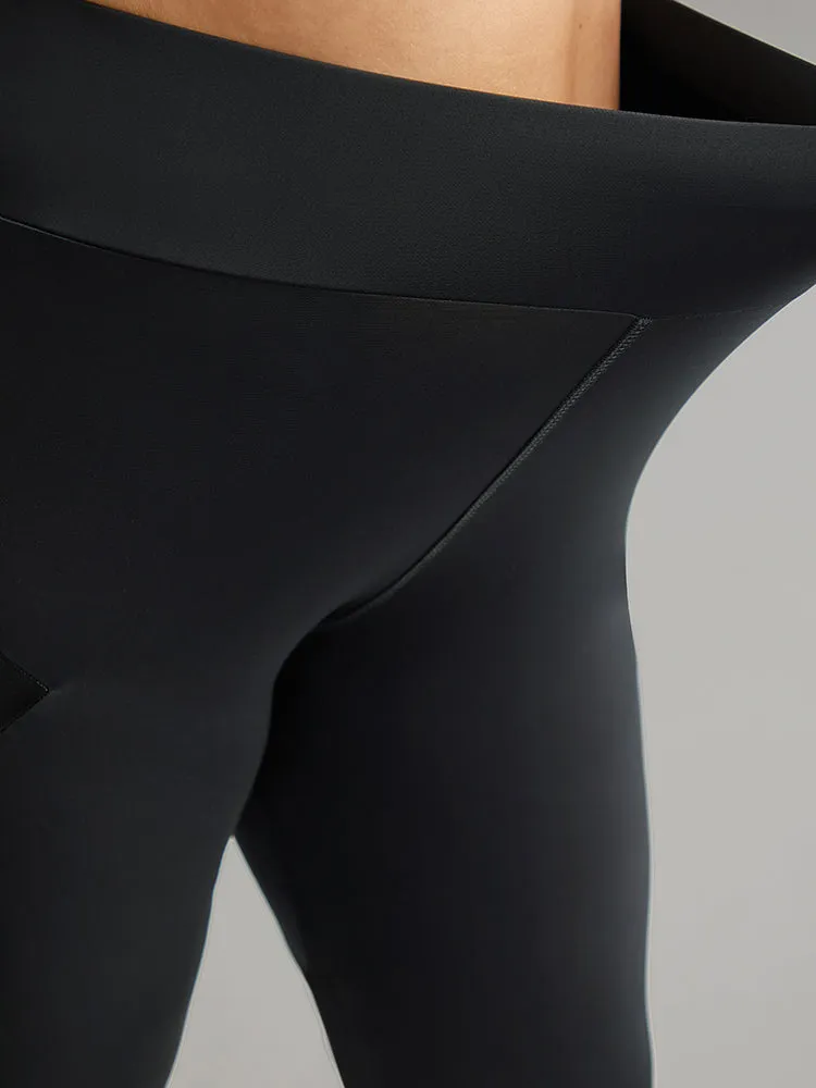 Patchwork PU Leather High Rise Leggings sold by Bloomchic product image thumbnail 5