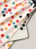 Multi-Color Polka Dots Lined Tiered Midi Dress sold by Bloomchic
