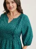 Polka Dots Ruffled Edged Stretchy-Waist Shirt sold by Bloomchic