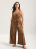Boho Stripes Belted Straight Leg Jumpsuit sold by Bloomchic