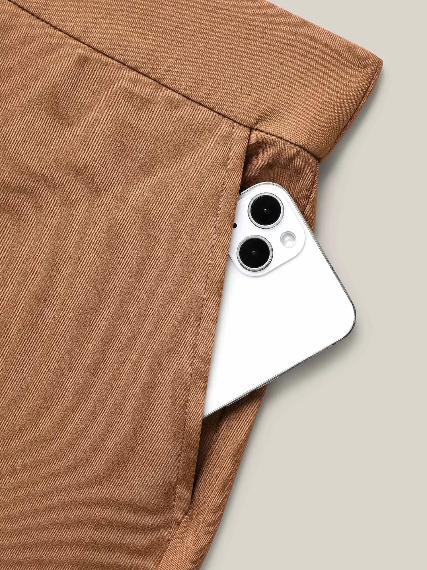 Stretchy Waist Pleated Wide-Leg Pants sold by Bloomchic product image thumbnail 5