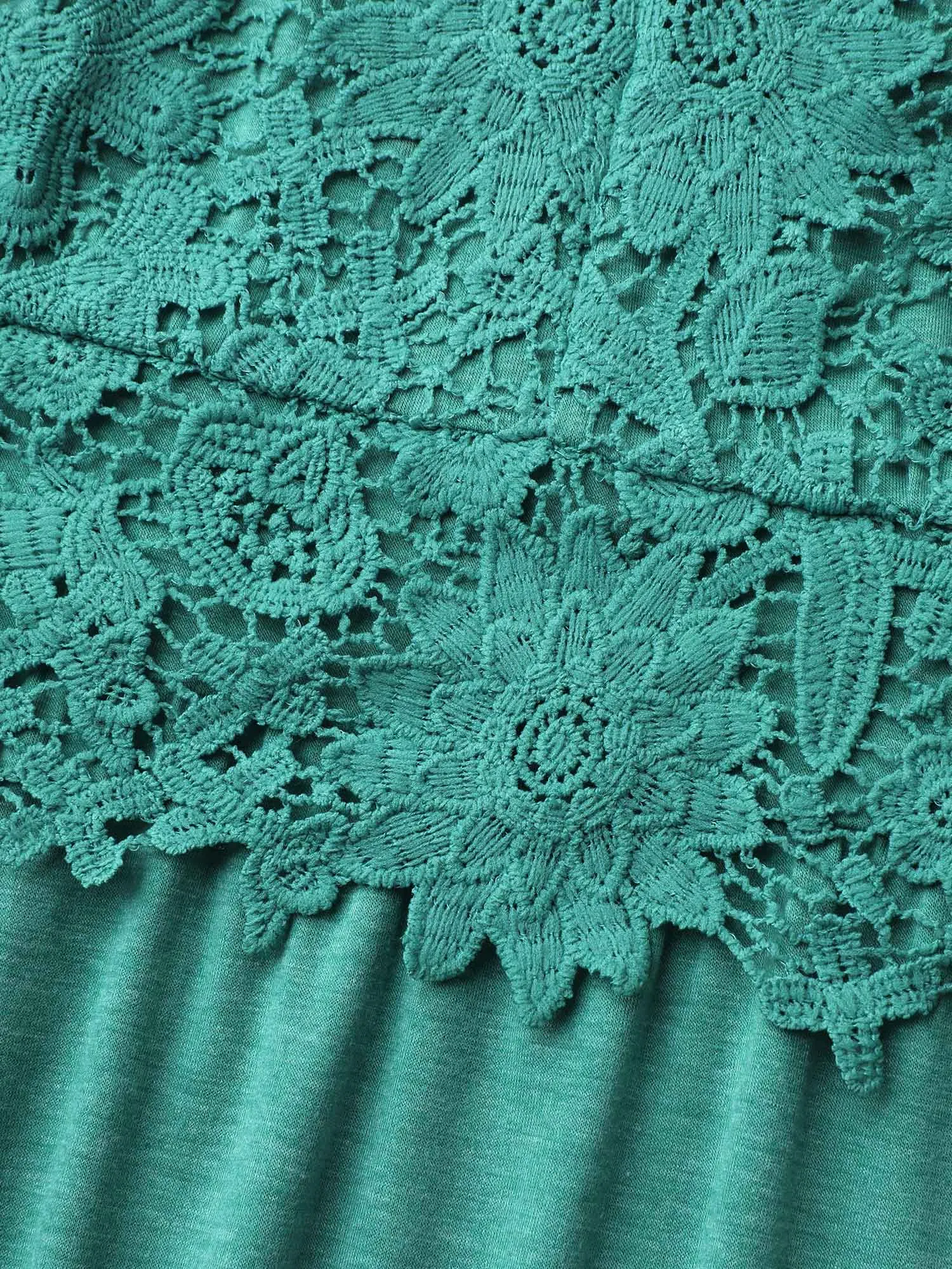 Lace Cami Hi-Low Hem Peplum Top sold by Bloomchic product image thumbnail 5