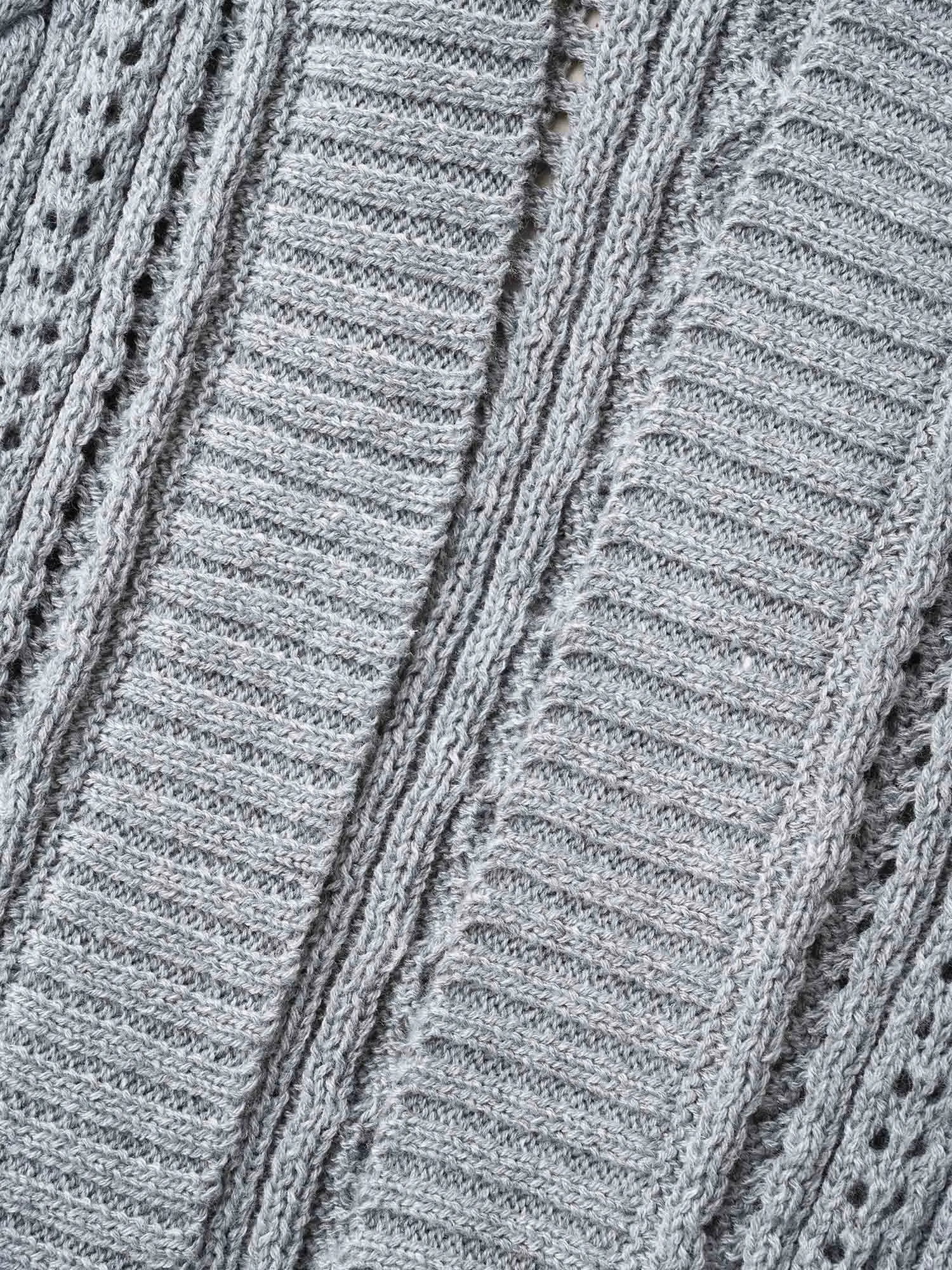 Cut-Out Curvy Ribbed Hem Cardigan sold by Bloomchic product image thumbnail 5