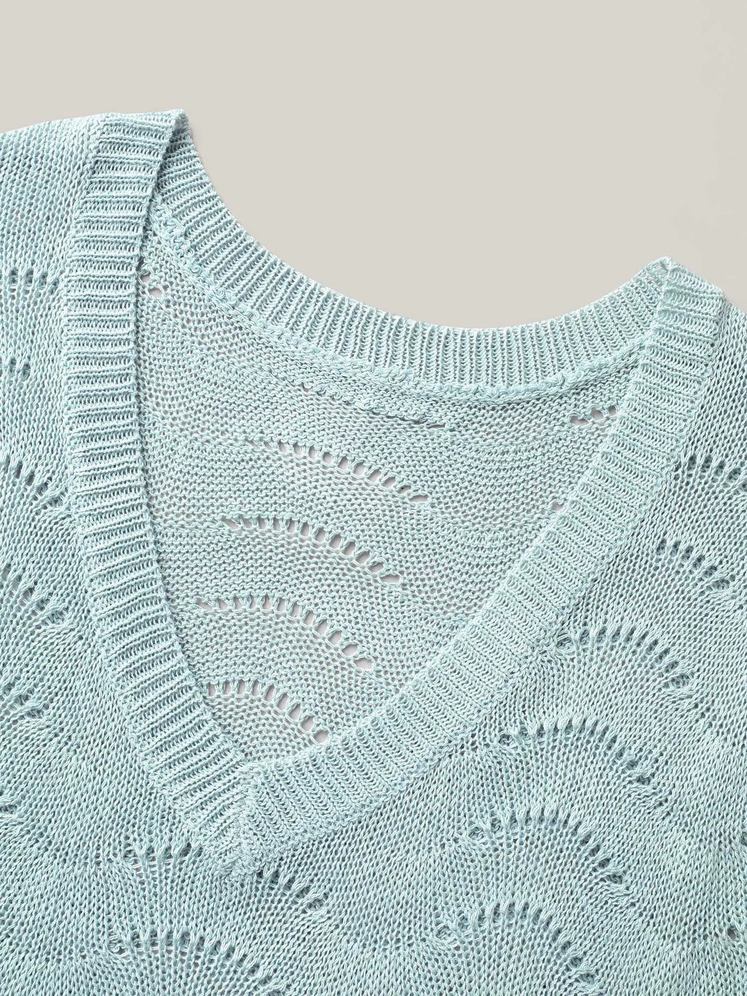 Eyelet Trim V-Neck Swim Cover-Up sold by Bloomchic product image thumbnail 5