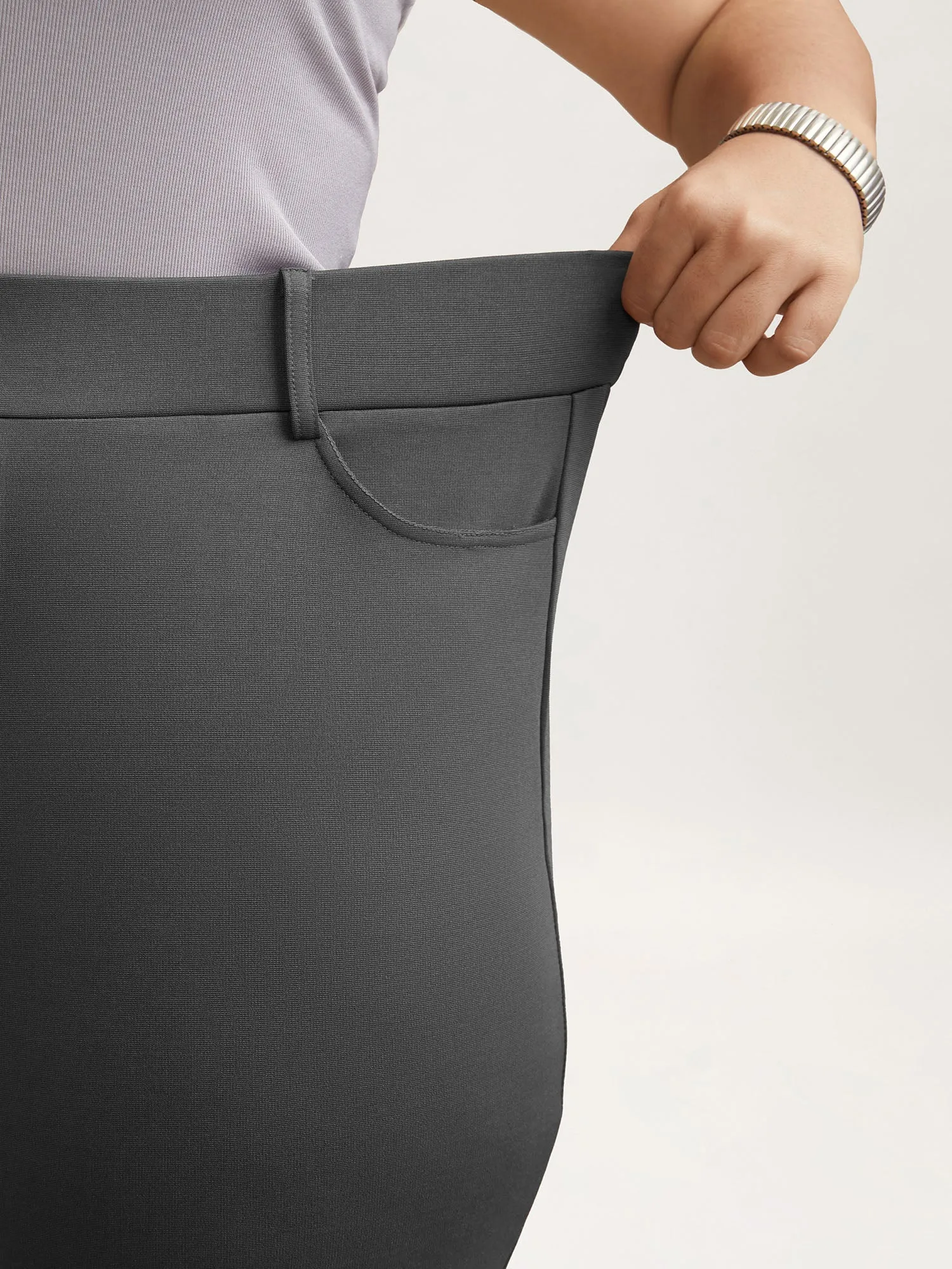 No-Waist Gap High Rise Flared Pants sold by Bloomchic product image thumbnail 4