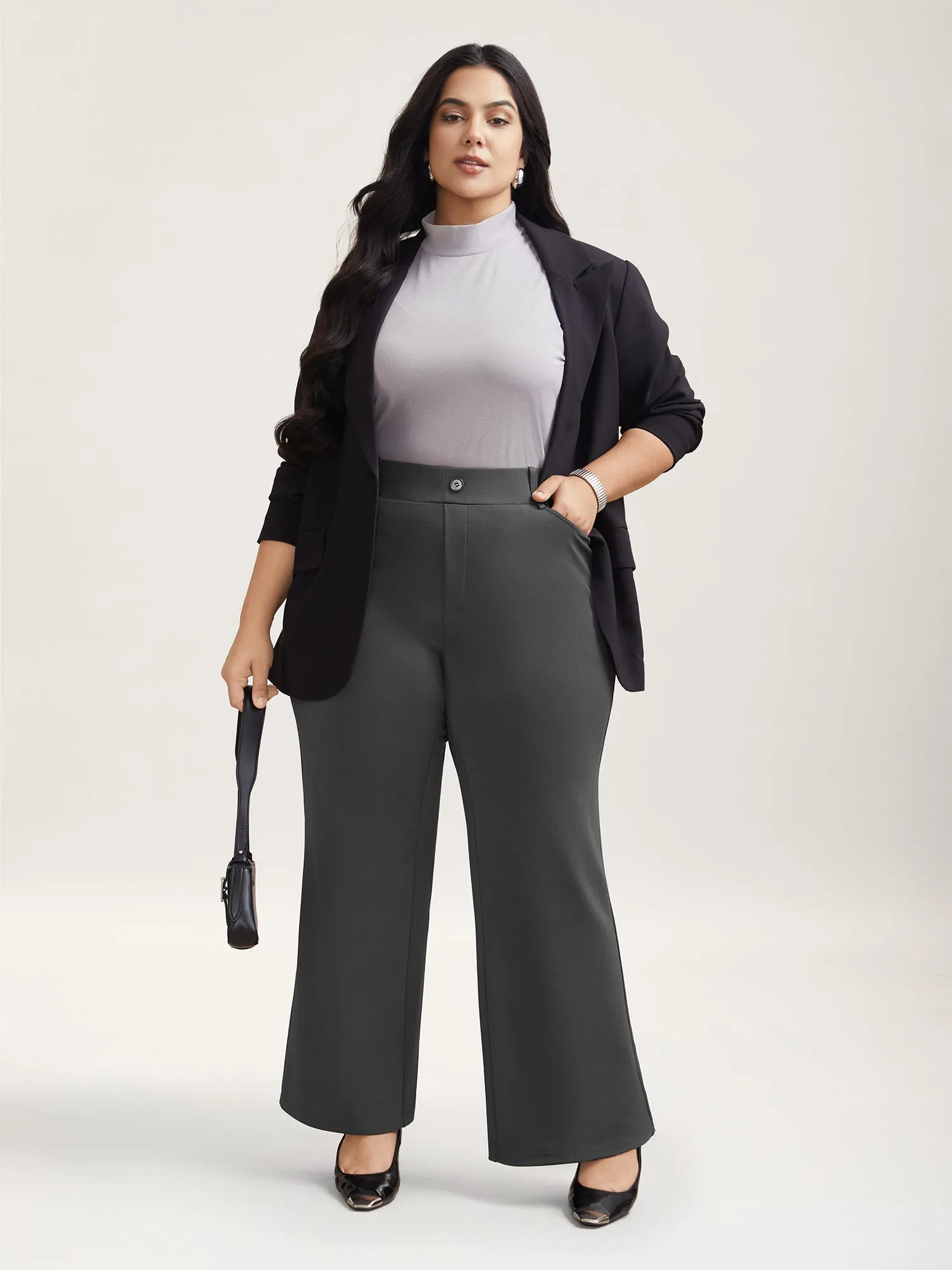 No-Waist Gap High Rise Flared Pants sold by Bloomchic product image thumbnail 2