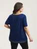 Mixed Fabric Polka Dots Patchwork T-Shirt sold by Bloomchic