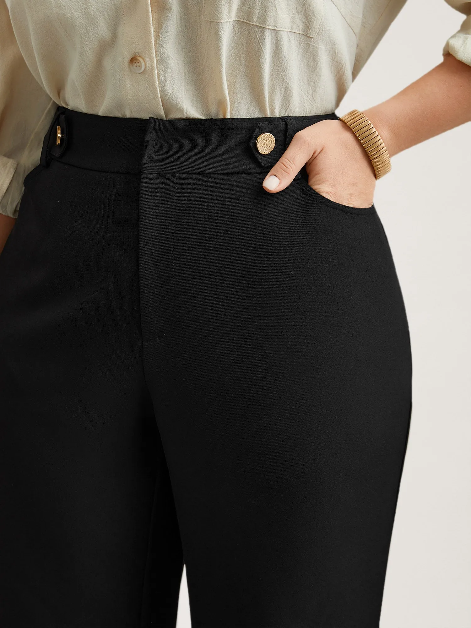 Loop Decoration Flared Leg Pants sold by Bloomchic product image thumbnail 4