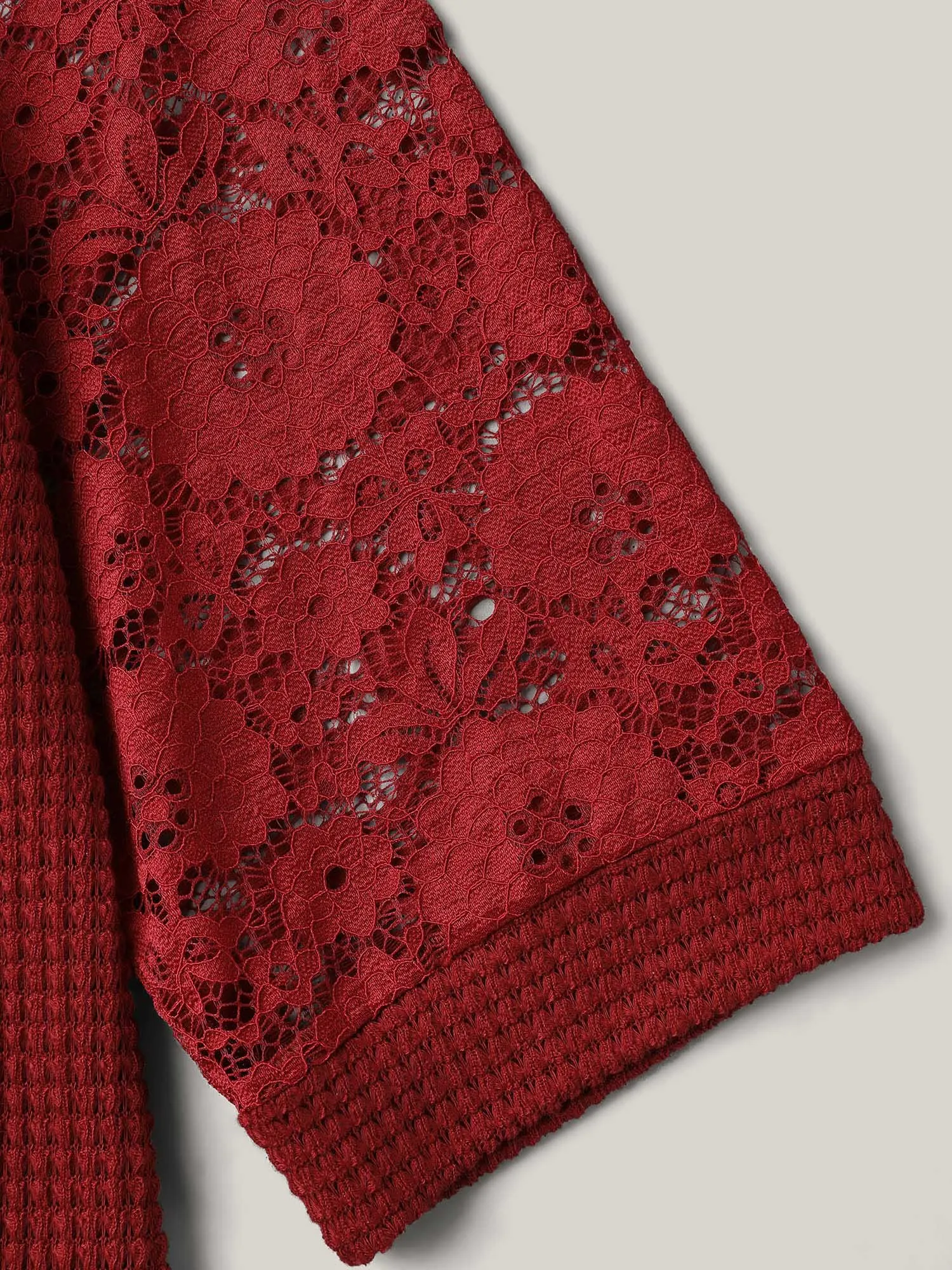 Romantic Lace Raglan Sleeve Shirt sold by Bloomchic product image thumbnail 5