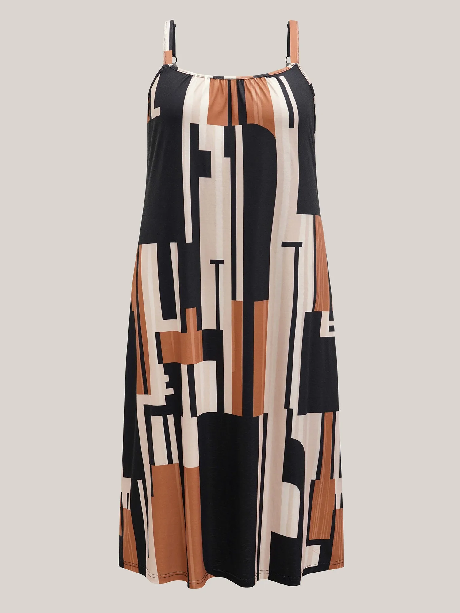 Abstract Print Pockets Cami Midi Dress sold by Bloomchic product image thumbnail 5