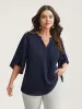 Petal Sleeve Toothpick Pleats Shirt sold by Bloomchic