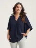 Petal Sleeve Toothpick Pleats Shirt sold by Bloomchic
