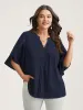 Petal Sleeve Toothpick Pleats Shirt sold by Bloomchic