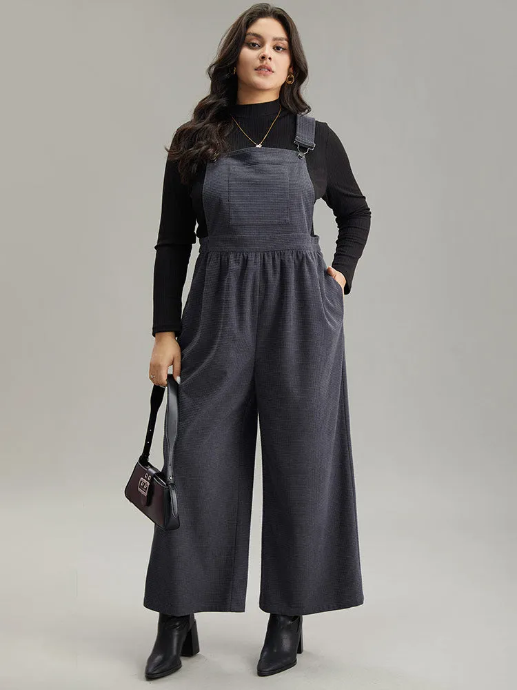 Corduroy Adjustable Straps Gathered Pocket Jumpsuit sold by Bloomchic