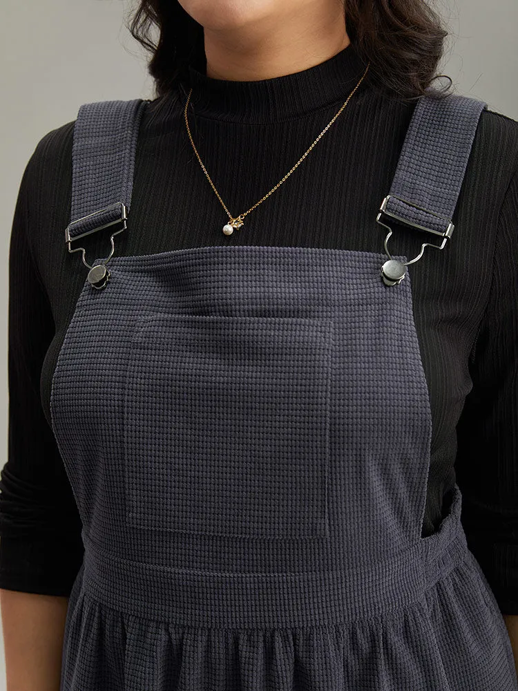 Corduroy Adjustable Straps Gathered Pocket Jumpsuit sold by Bloomchic product image thumbnail 5