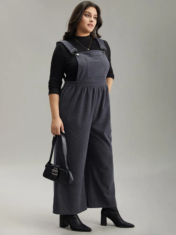 Corduroy Adjustable Straps Gathered Pocket Jumpsuit sold by Bloomchic product image thumbnail 3