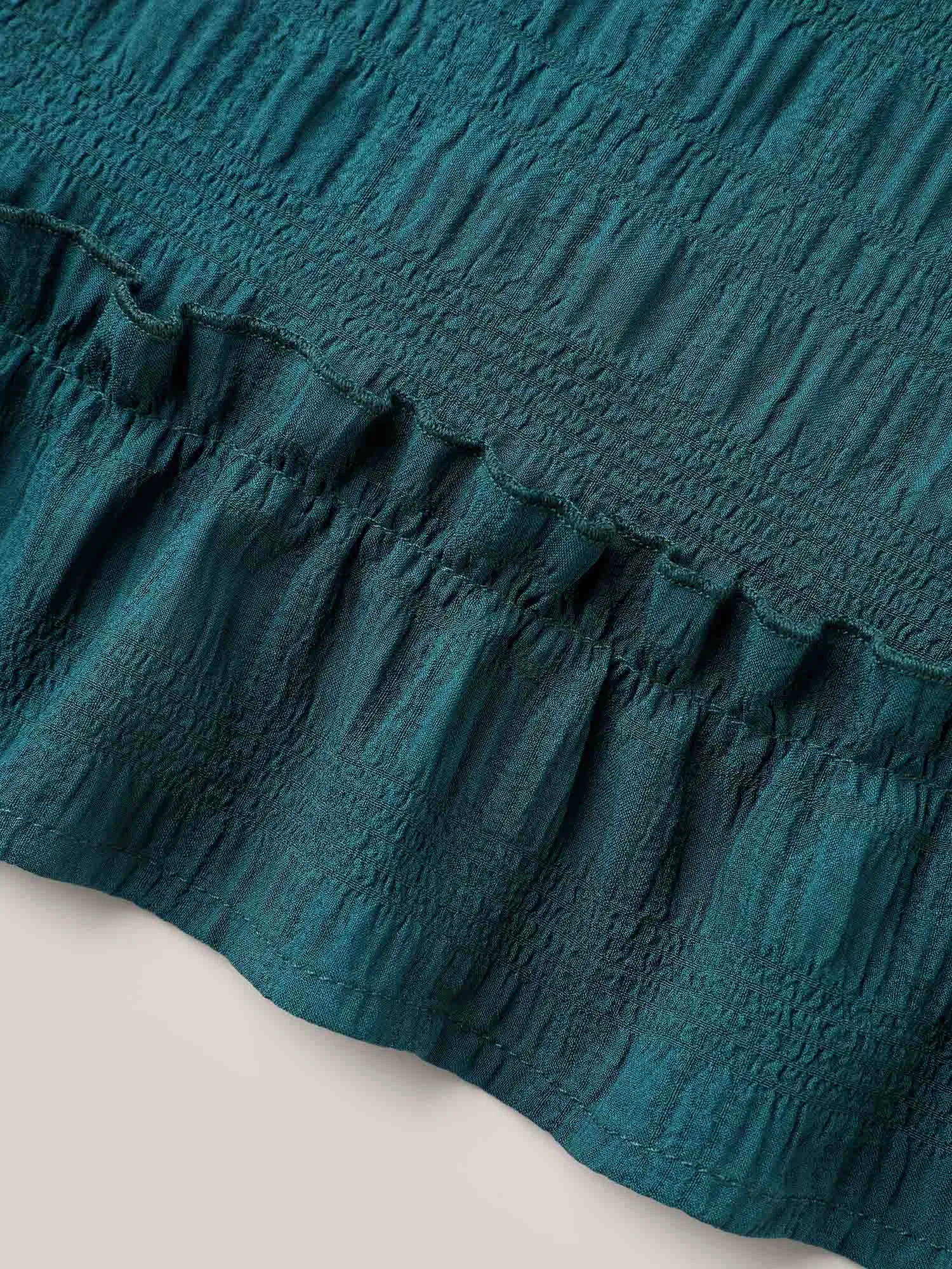 Textured Spliced Ruffle Edge Top sold by Bloomchic product image thumbnail 5