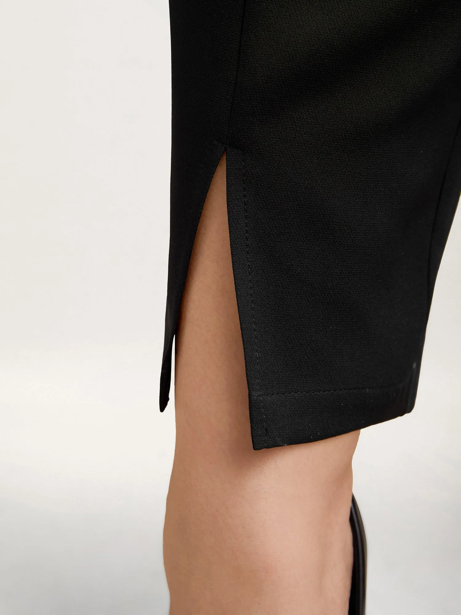 Pleated Loop Straight-Leg Pants sold by Bloomchic product image thumbnail 5