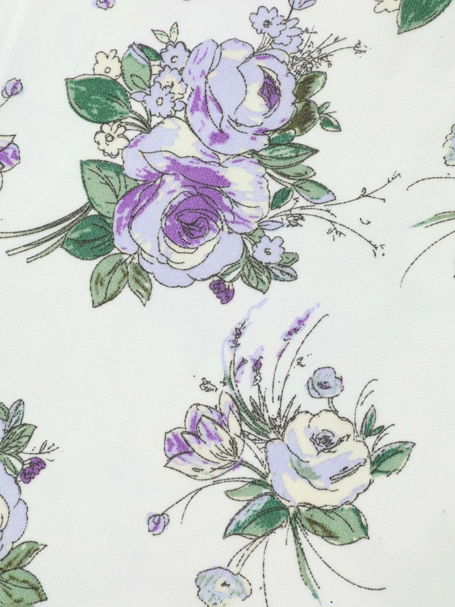 Chiffon Floral Ruffled Edges Shirt sold by Bloomchic product image thumbnail 5