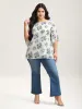 Chiffon Floral Ruffled Edges Shirt sold by Bloomchic