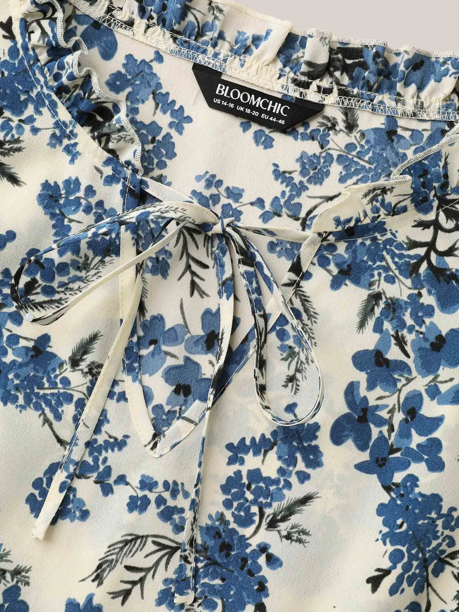 In Full Bloom Notched Collar Pockets Midi Dress sold by Bloomchic product image thumbnail 5