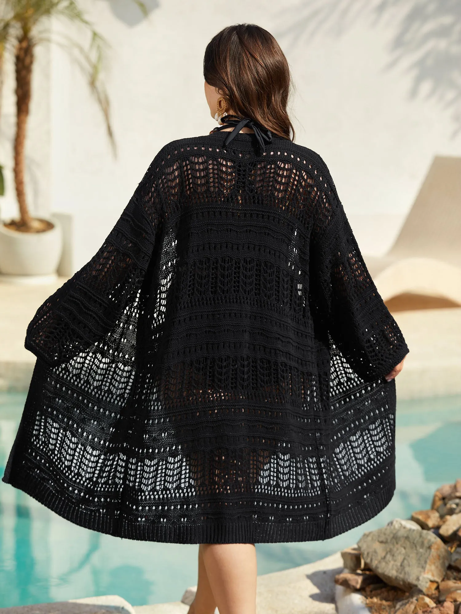 Cut-Out Open Front Swim Cover-Up sold by Bloomchic product image thumbnail 2